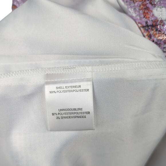 BADGLEY MISCHKA BELLE Nadia Dress Floral Sleeveless A-line Cocktail Lilac Size 6 - Picture 9 of 15